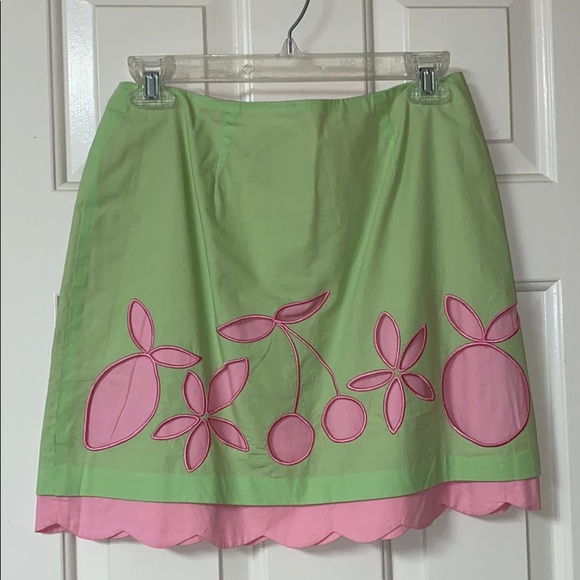 Lilly Pulitzer Dresses & Skirts - Vintage Lilly Pulitzer Skirt White Tag W/ Fruit